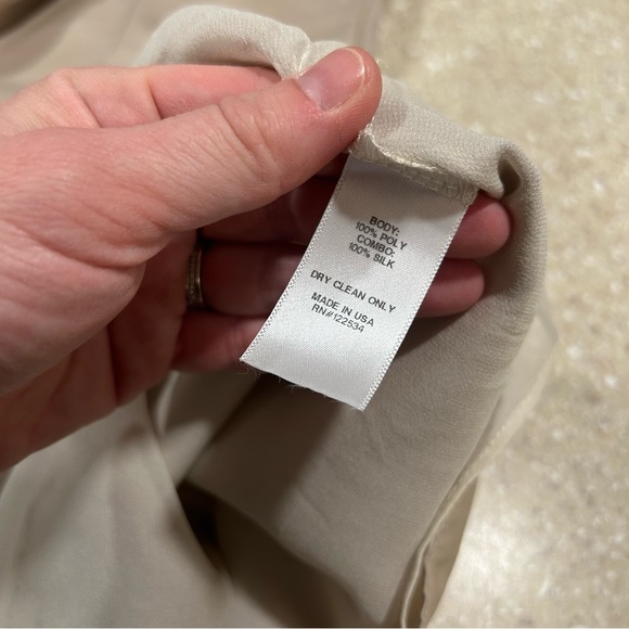 Lola & Sophie Beige Dress Size Medium - Picture 9 of 10